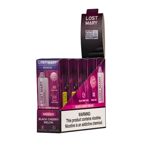 Black Cherry Melon Lost Mary MO5000 (Glitter Edition)