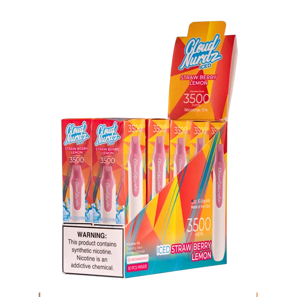 Iced Strawberry Lemon Cloud Nurdz 3500