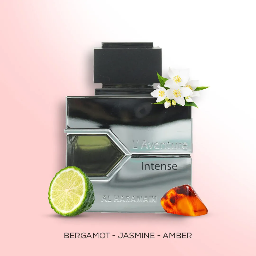 L'Aventure Intense For Men by Al Haramain Eau de Parfum Spray 3.4 oz