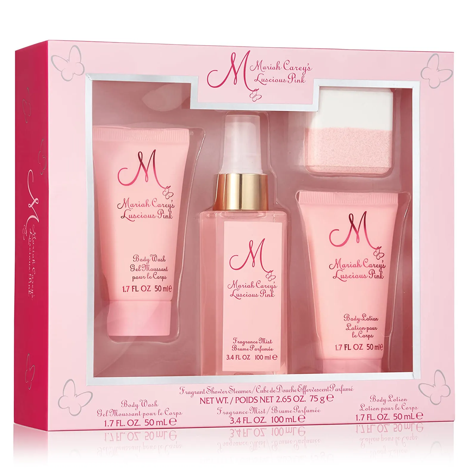Luscious Pink by Mariah Carey 100ml 4 Piece Gift Set