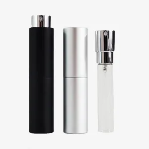 Portable Mini Refillable Black Perfume Atomizer 0.27 oz