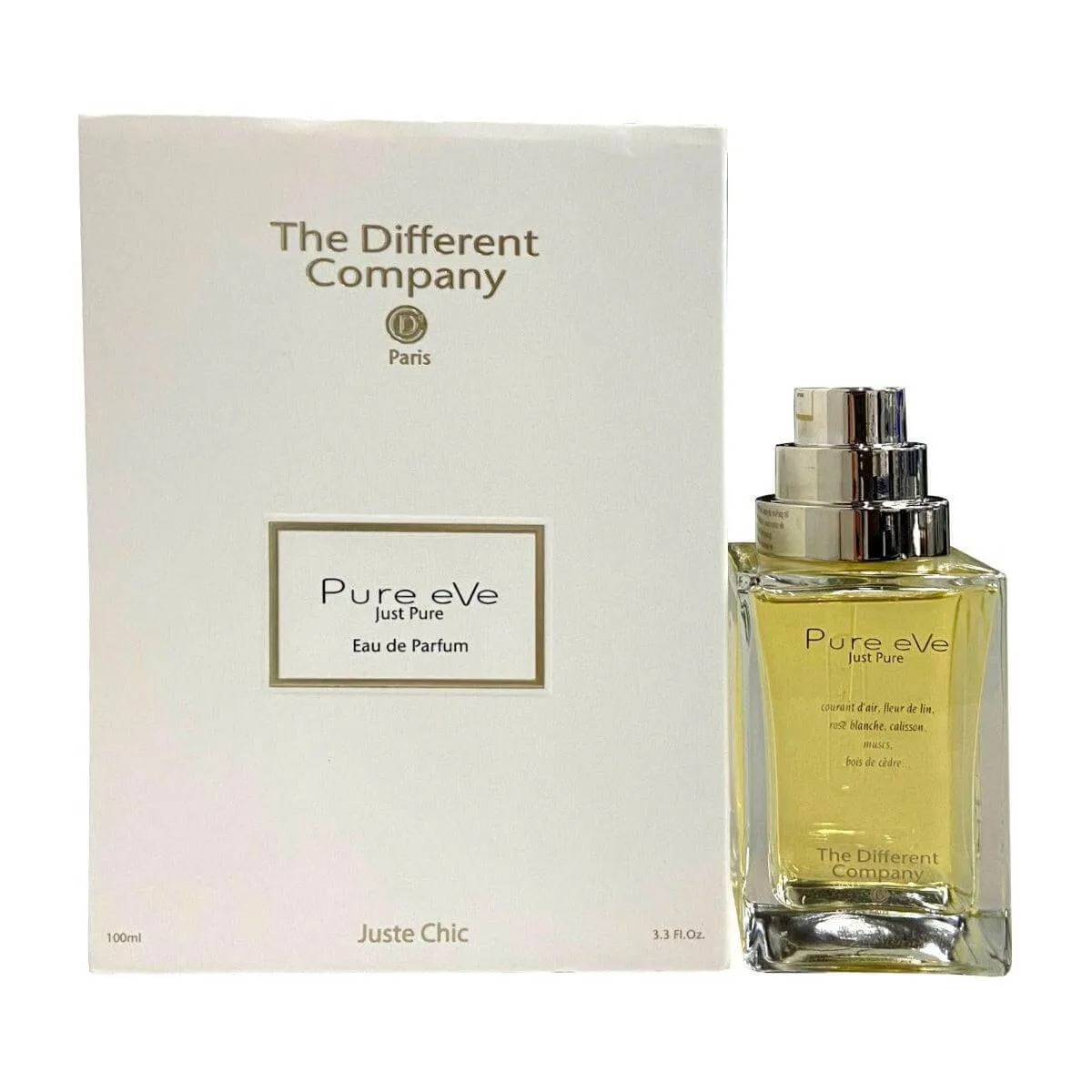 Pure Eve Just Pure by The Different Company unisex EDP 3.3 / 3.4 oz New in Box