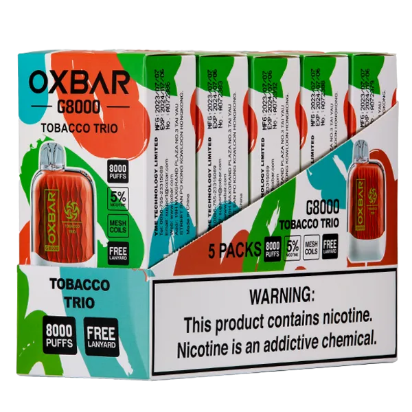Tobacco Trio Oxbar G8000
